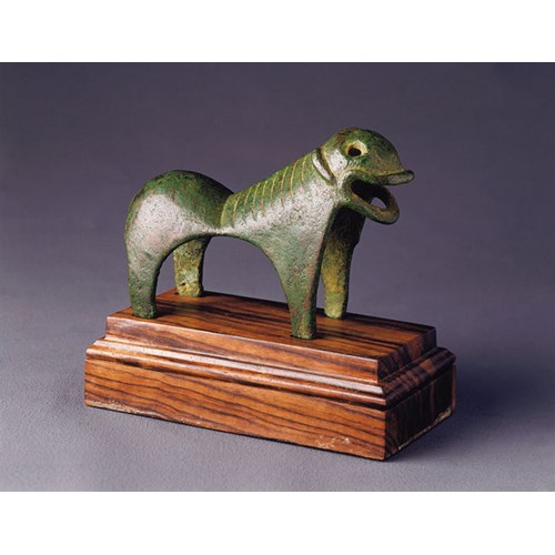 A very rare and Important Ancient Near East Hollow Copper Quadruped